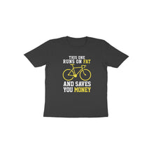 Load image into Gallery viewer, Runs on fat cycle - Toddlers unisex half sleeve round neck T-shirt