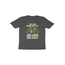 Load image into Gallery viewer, Runs on fat cycle - Toddlers unisex half sleeve round neck T-shirt