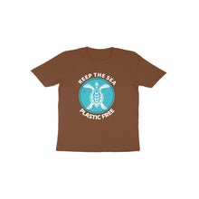 Load image into Gallery viewer, Keep the sea plastic free - Toddlers unisex half sleeve round neck T-shirt