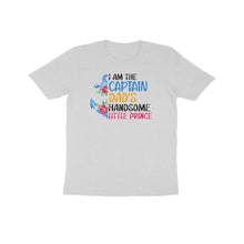 Load image into Gallery viewer, Captain dad's handsome little prince - Kids unisex half sleeve round neck T-shirt