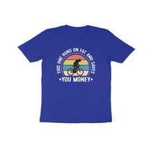 Load image into Gallery viewer, This one runs on fat cycle - Kids unisex half sleeve round neck T-shirt