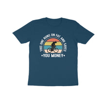 Load image into Gallery viewer, This one runs on fat cycle - Kids unisex half sleeve round neck T-shirt