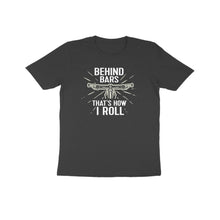Load image into Gallery viewer, Behind bars cycling - Kids unisex half sleeve round neck T-shirt