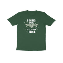 Load image into Gallery viewer, Behind bars cycling - Kids unisex half sleeve round neck T-shirt