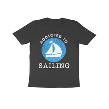 Load image into Gallery viewer, Addicted to sailing - Kids unisex half sleeve round neck T-shirt