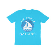 Load image into Gallery viewer, Addicted to sailing - Kids unisex half sleeve round neck T-shirt