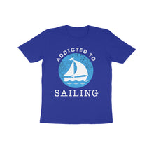Load image into Gallery viewer, Addicted to sailing - Kids unisex half sleeve round neck T-shirt
