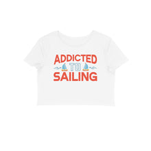 Load image into Gallery viewer, Sailing addict - Women's Crop Top