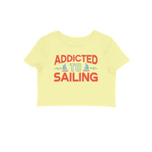 Load image into Gallery viewer, Sailing addict - Women's Crop Top