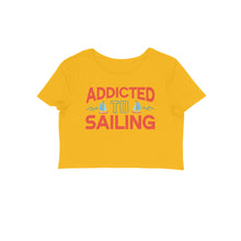 Load image into Gallery viewer, Sailing addict - Women's Crop Top