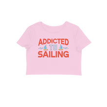 Load image into Gallery viewer, Sailing addict - Women's Crop Top
