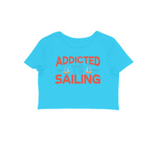 Load image into Gallery viewer, Sailing addict - Women's Crop Top