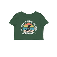 Load image into Gallery viewer, This one runs on fat - Women's Crop Top