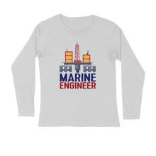 Load image into Gallery viewer, Marine Engineer - Men's full sleeve round neck T-shirt