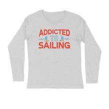 Load image into Gallery viewer, Sailing addict - Men's full sleeve round neck T-shirt