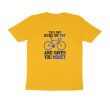 Load image into Gallery viewer, This one runs on fat - Cyclist - Men's Half sleeve round neck T-shirt