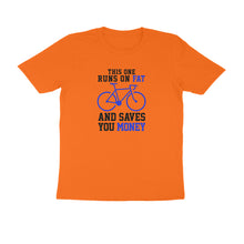 Load image into Gallery viewer, This one runs on fat - Cyclist - Men's Half sleeve round neck T-shirt