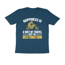 Load image into Gallery viewer, Happiness is a way of travel not the destination - Men's Half sleeve round neck T-Shirt