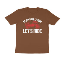Load image into Gallery viewer, Fear not living let's ride - Men's Half sleeve round neck T-Shirt