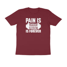 Load image into Gallery viewer, Pain is temporary pride is forever - Men's Half sleeve round neck T-Shirt