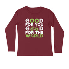 Load image into Gallery viewer, Good for you good for the world - Men's full sleeve round neck T-shirt