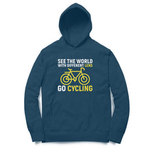 Load image into Gallery viewer, See the world with different lens go cycling - Unisex Hoodie