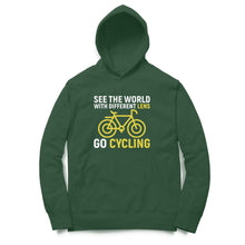 Load image into Gallery viewer, See the world with different lens go cycling - Unisex Hoodie