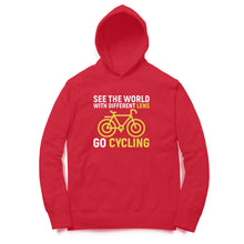 Load image into Gallery viewer, See the world with different lens go cycling - Unisex Hoodie