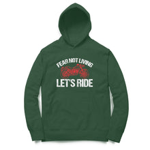 Load image into Gallery viewer, Fear not living let's ride - Unisex Hoodie
