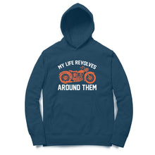 Load image into Gallery viewer, My life revolves around bike - Unisex Hoodie