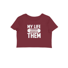 Load image into Gallery viewer, My life revolves around gym - Women's Crop Top