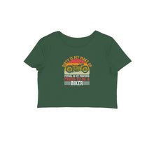 Load image into Gallery viewer, Proud to be a Biker - Women's Crop Top