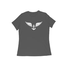 Load image into Gallery viewer, Winged Anchor - Women's Half Sleeve Round Neck T-Shirt