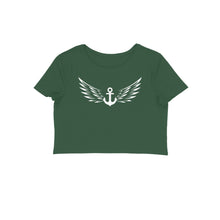 Load image into Gallery viewer, Anchor with wings - Women's Crop Top
