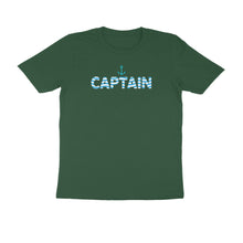 Load image into Gallery viewer, Captain (Waviform Typo) - Men's Half Sleeve Round Neck T-shirt