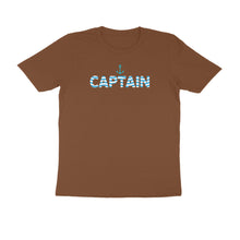 Load image into Gallery viewer, Captain (Waviform Typo) - Men's Half Sleeve Round Neck T-shirt