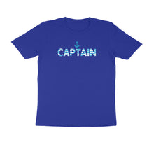 Load image into Gallery viewer, Captain (Waviform Typo) - Men's Half Sleeve Round Neck T-shirt