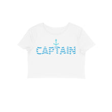Load image into Gallery viewer, Captain (Waviform Typo) - Crop Top
