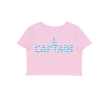 Load image into Gallery viewer, Captain (Waviform Typo) - Crop Top