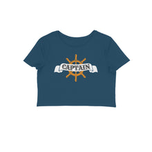 Load image into Gallery viewer, Captain (Typo with Wheel) - Crop Top