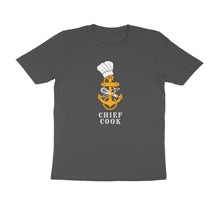 Load image into Gallery viewer, Chief Cook Logo - Men's Half Sleeve Round Neck T-Shirt