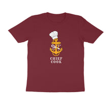 Load image into Gallery viewer, Chief Cook Logo - Men's Half Sleeve Round Neck T-Shirt