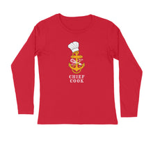 Load image into Gallery viewer, Chief Cook Logo - Full Sleeve Round Neck T-shirt