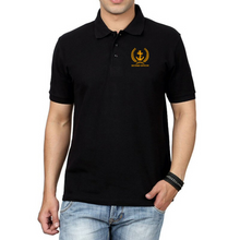 Load image into Gallery viewer, Merchant Navy Cotton Polo Neck T-shirt for Second Officer Anchor with Leaf Logo - Embroidered
