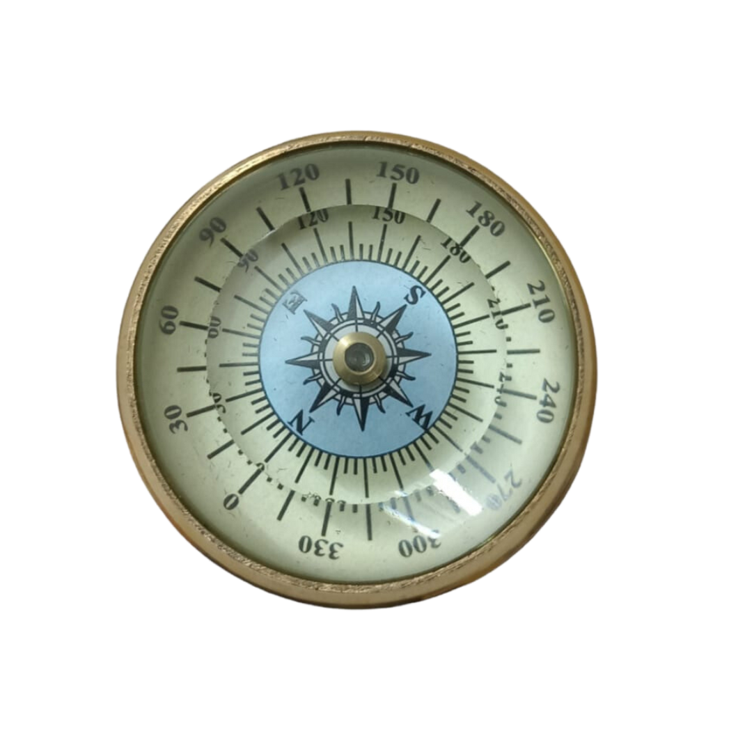 Brass Lenticular Compass With a Floating Dial - Paper Weight