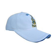 Load image into Gallery viewer, Indian Navy Embroidered Adult Unisex free size Cap White - Premium Quality

