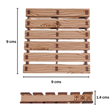Load image into Gallery viewer, Wooden Storage Pallet Coasters -  MDF (4 pcs with Box)
