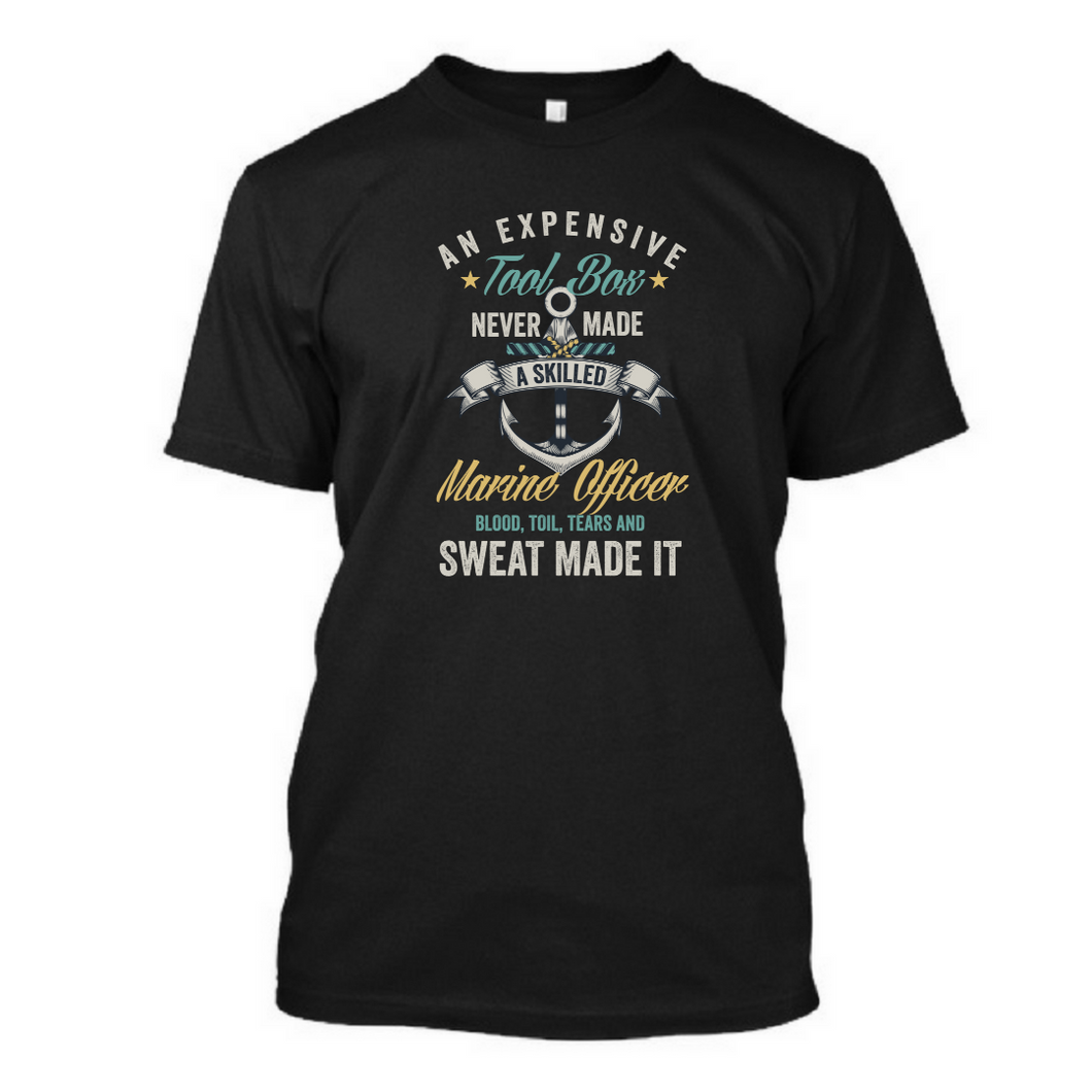 Hardwork Makes Skilled Marine Officer - Men's Half Sleeve Round Neck Tshirt