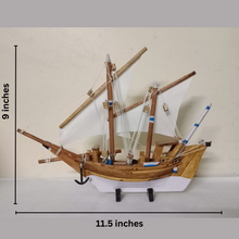 Load image into Gallery viewer, Hand Crafted Wooden Sail Boat - Home Decor
