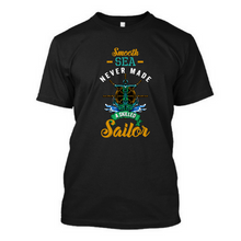 Load image into Gallery viewer, Smooth Sea Never Made Skilled Sailor - Men&#39;s Half Sleeve Round Neck T-shirt
